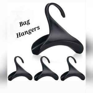 4 Bag Hangers - Black Set - Purse Hangers For Display Organization